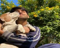 Rajat often shares pictures with his dog on Instagram.